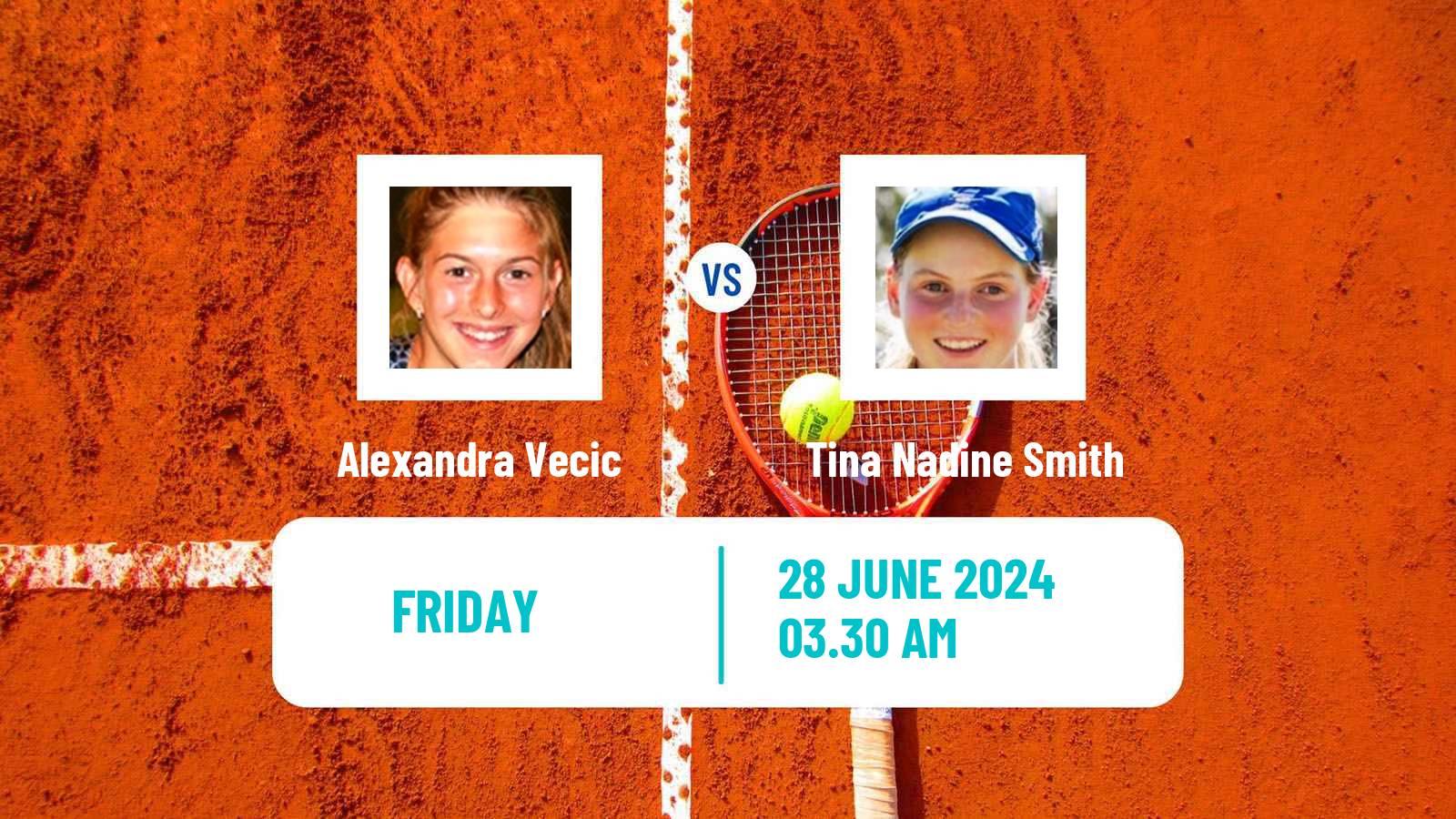 Tennis ITF W35 Klosters Women Alexandra Vecic - Tina Nadine Smith
