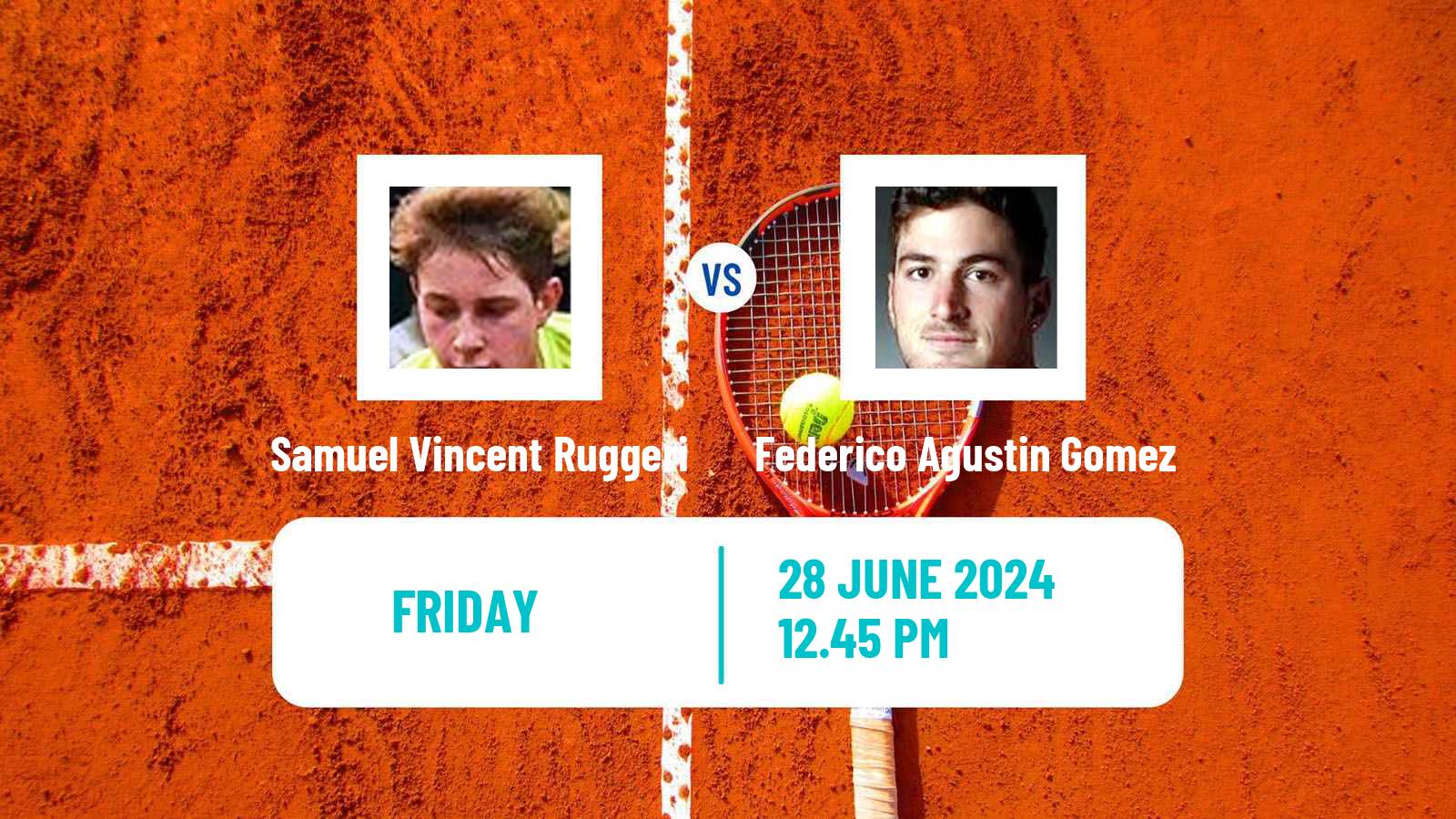 Tennis Milan Challenger Men Samuel Vincent Ruggeri - Federico Agustin Gomez