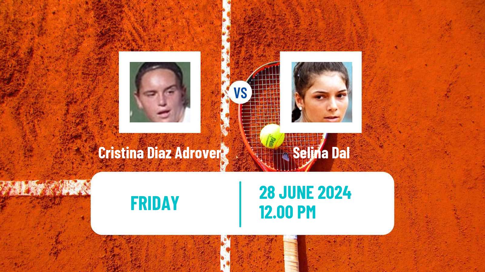 Tennis ITF W15 Alkmaar Women Cristina Diaz Adrover - Selina Dal