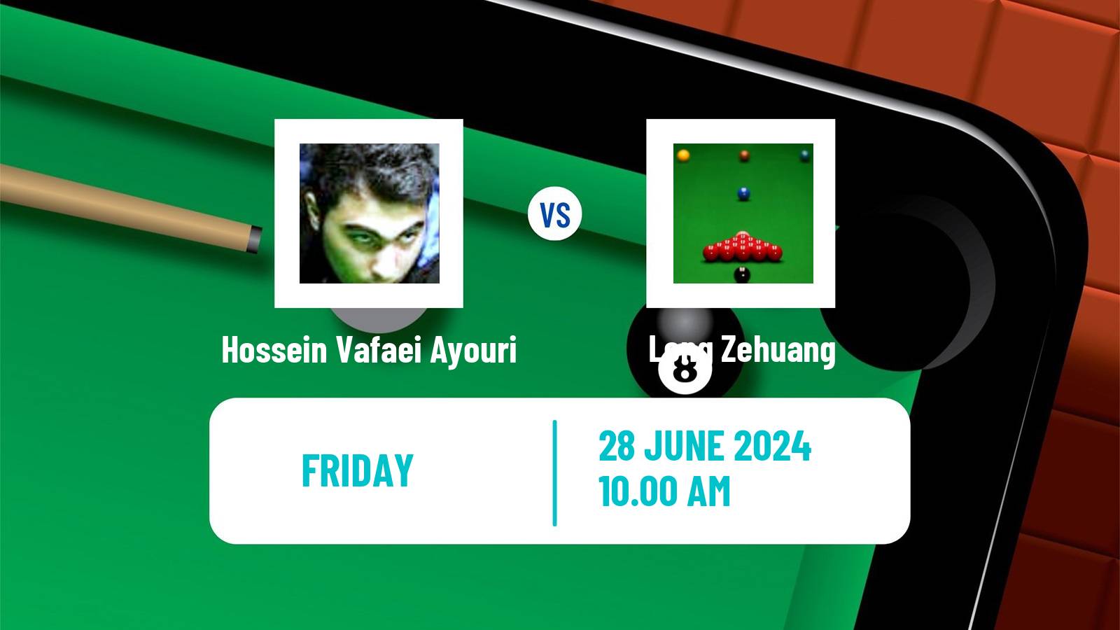 Snooker Championship League Hossein Vafaei Ayouri - Long Zehuang