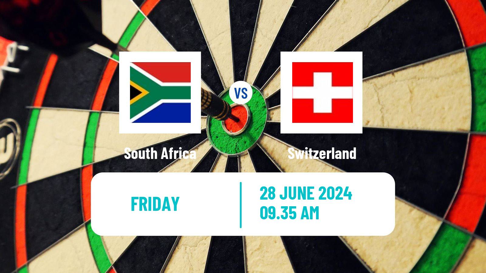 Darts World Cup Teams South Africa - Switzerland