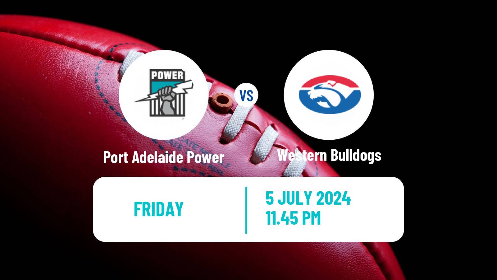 Aussie rules AFL Port Adelaide Power - Western Bulldogs