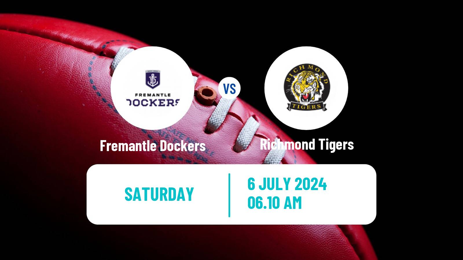 Aussie rules AFL Fremantle Dockers - Richmond Tigers