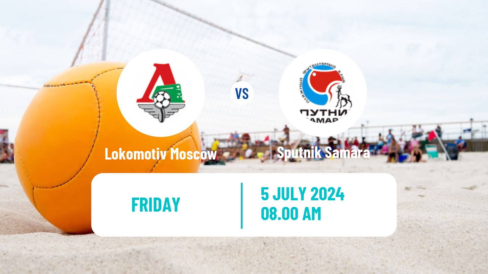 Beach soccer Superliga Lokomotiv Moscow - Sputnik Samara