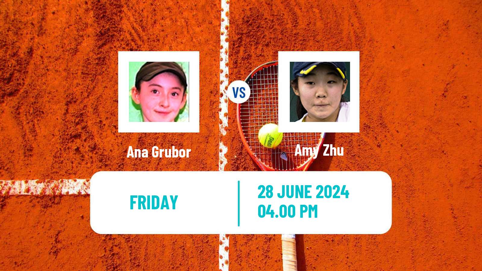 Tennis ITF W15 Los Angeles Ca Women Ana Grubor - Amy Zhu