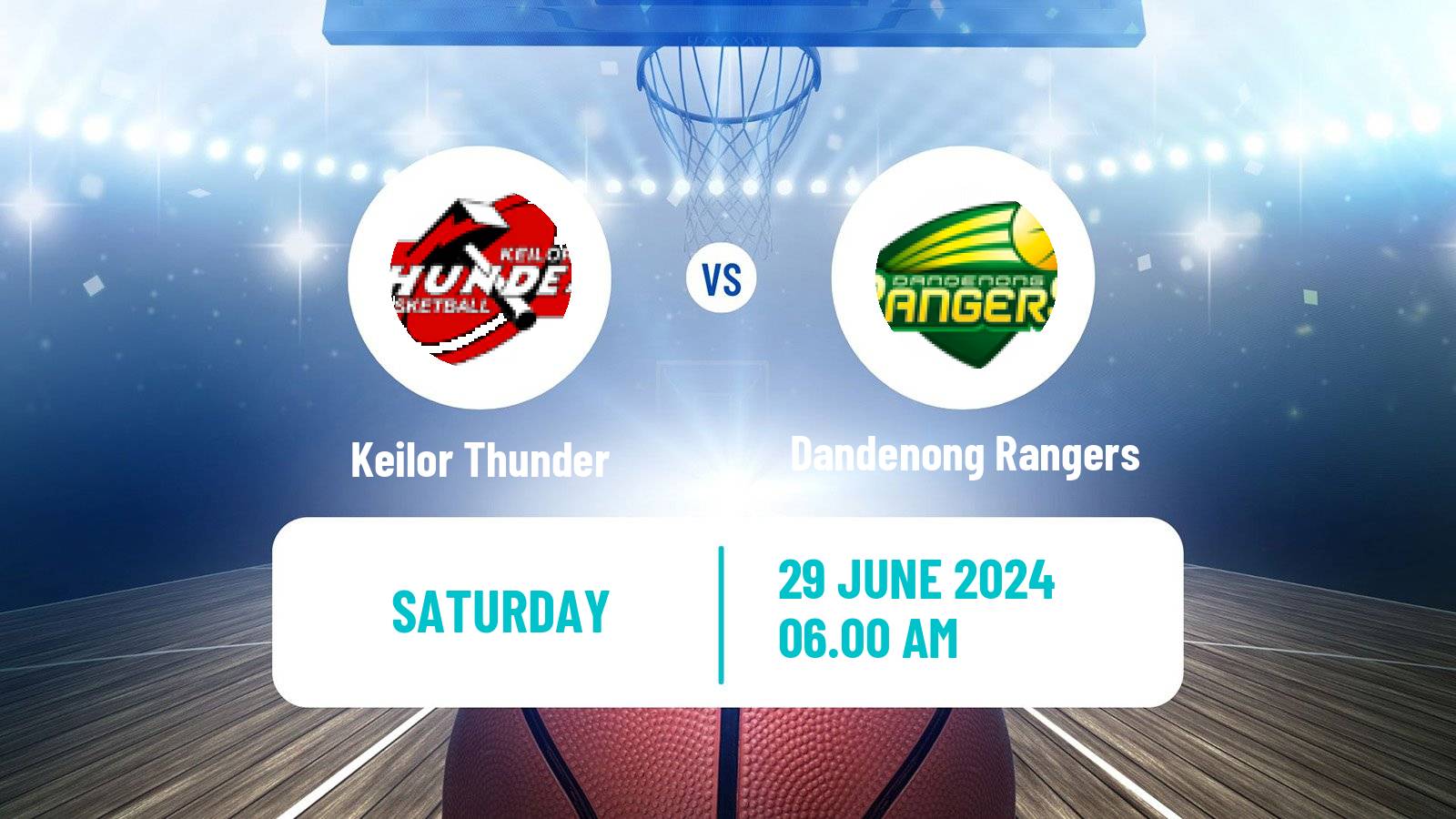 Basketball Australian NBL1 South Keilor Thunder - Dandenong Rangers