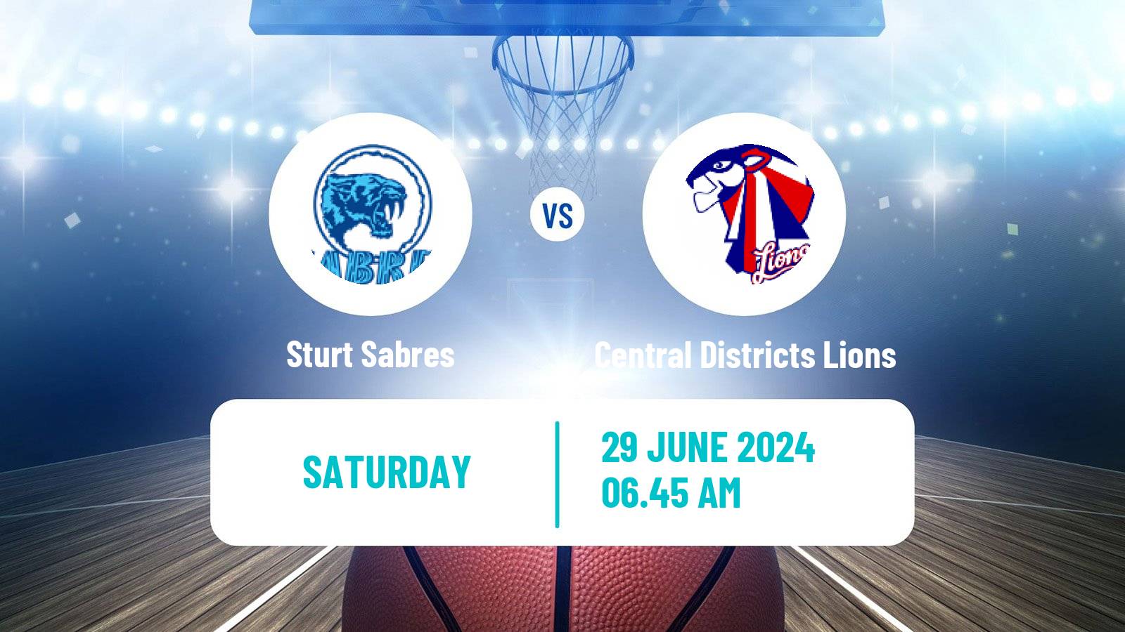 Basketball Australian NBL1 Central Sturt Sabres - Central Districts Lions