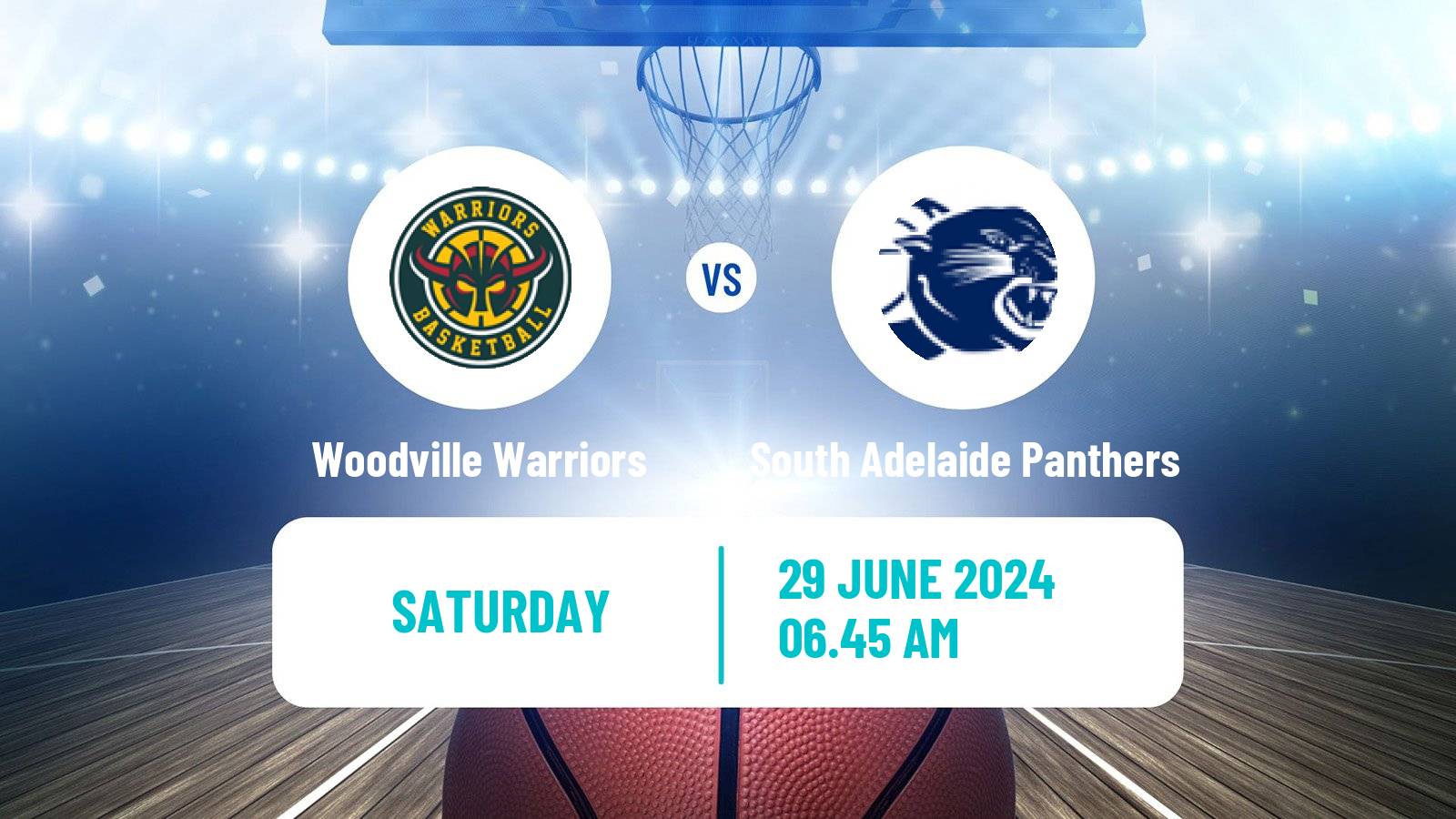 Basketball Australian NBL1 Central Woodville Warriors - South Adelaide Panthers