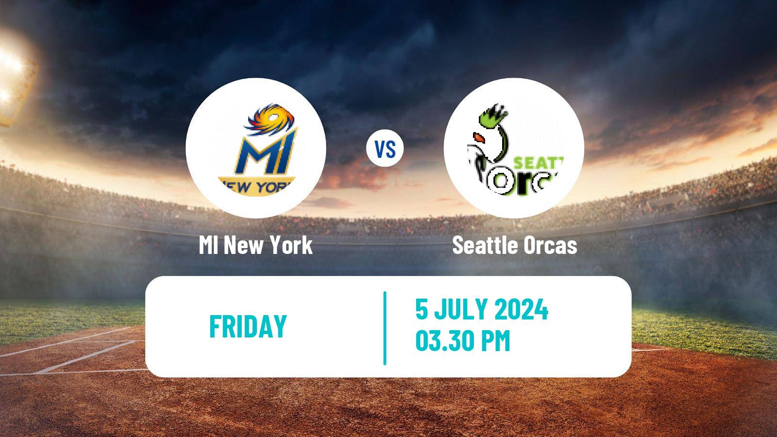 Cricket MLC Cricket MI New York - Seattle Orcas