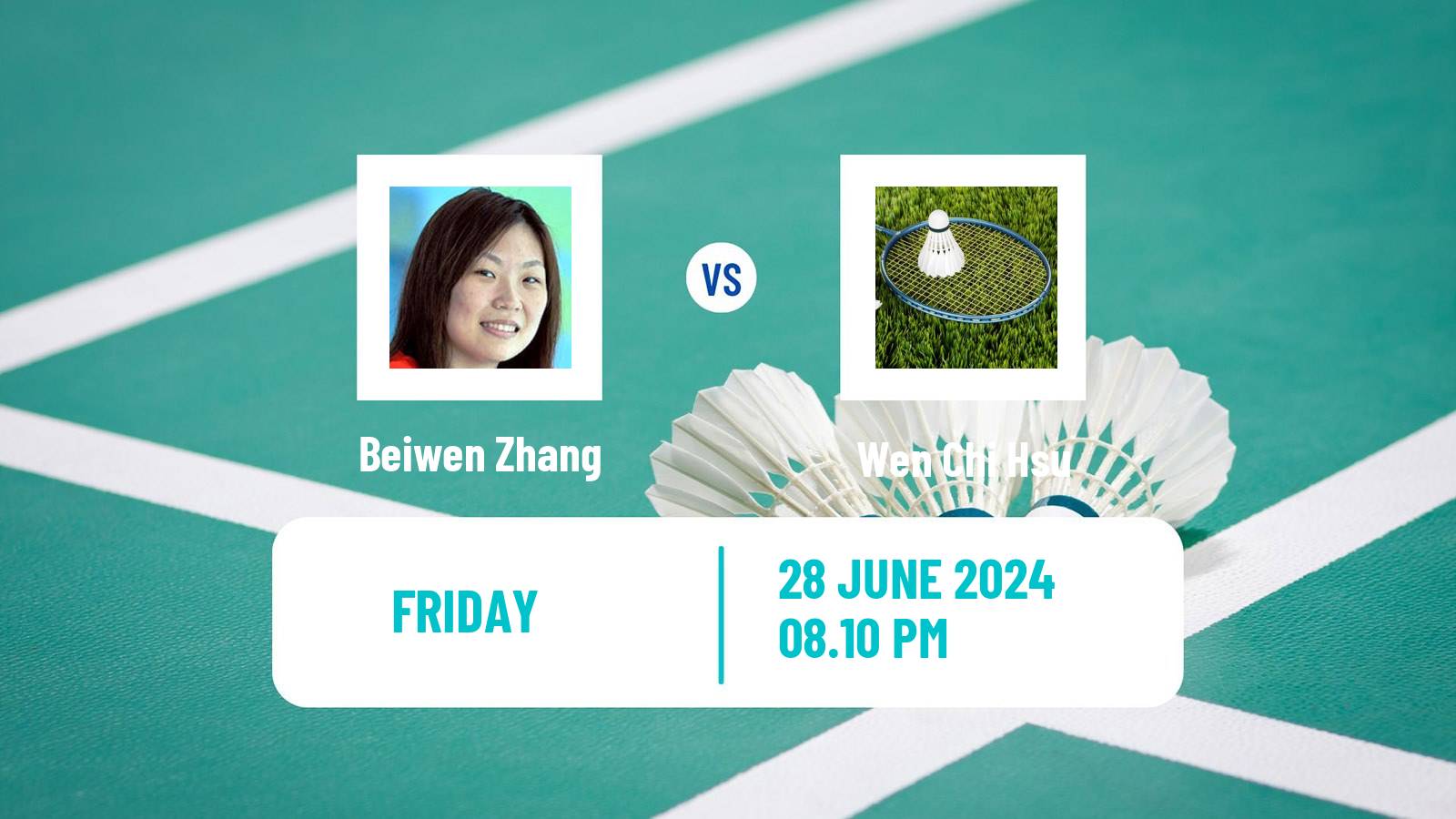 Badminton BWF World Tour Us Open Women Beiwen Zhang - Wen Chi Hsu