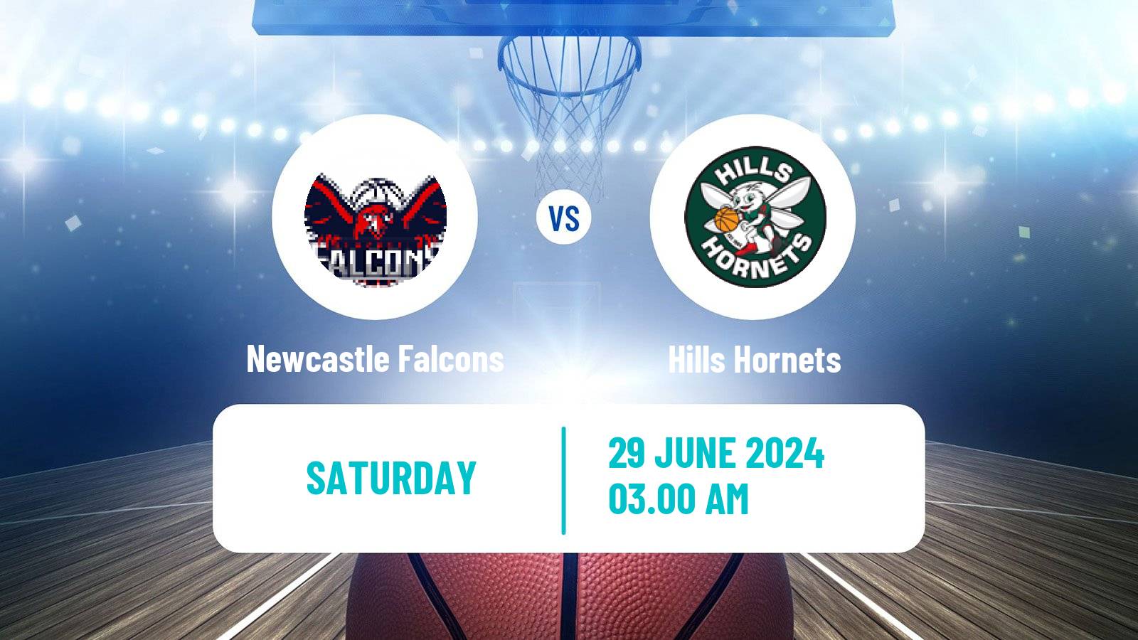 Basketball Australian NBL1 East Women Newcastle Falcons - Hills Hornets