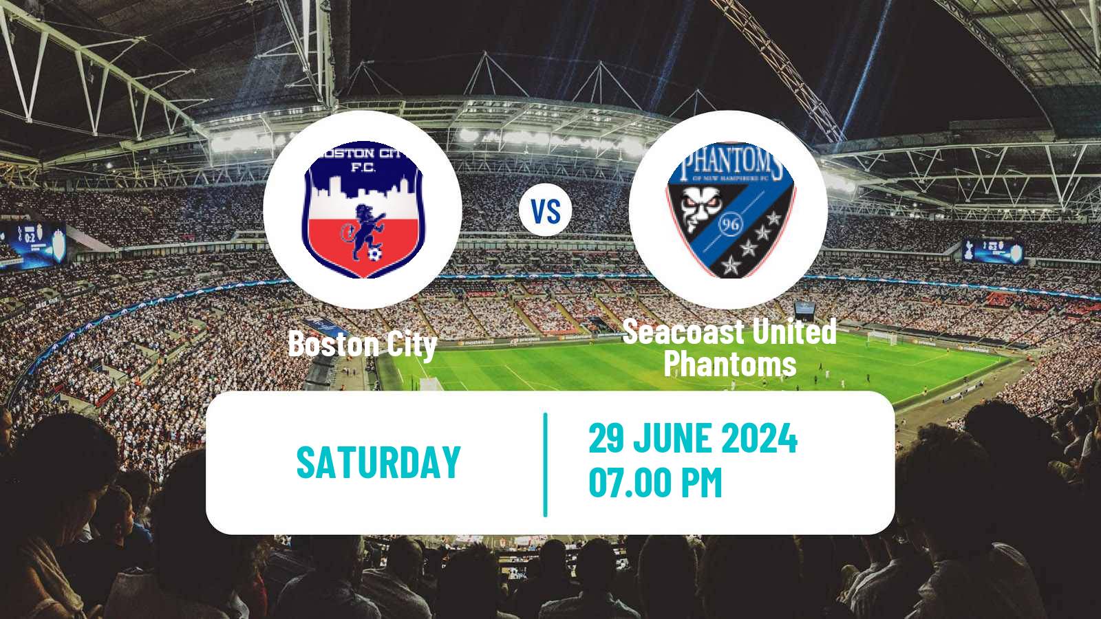 Soccer USL League Two Boston City - Seacoast United Phantoms