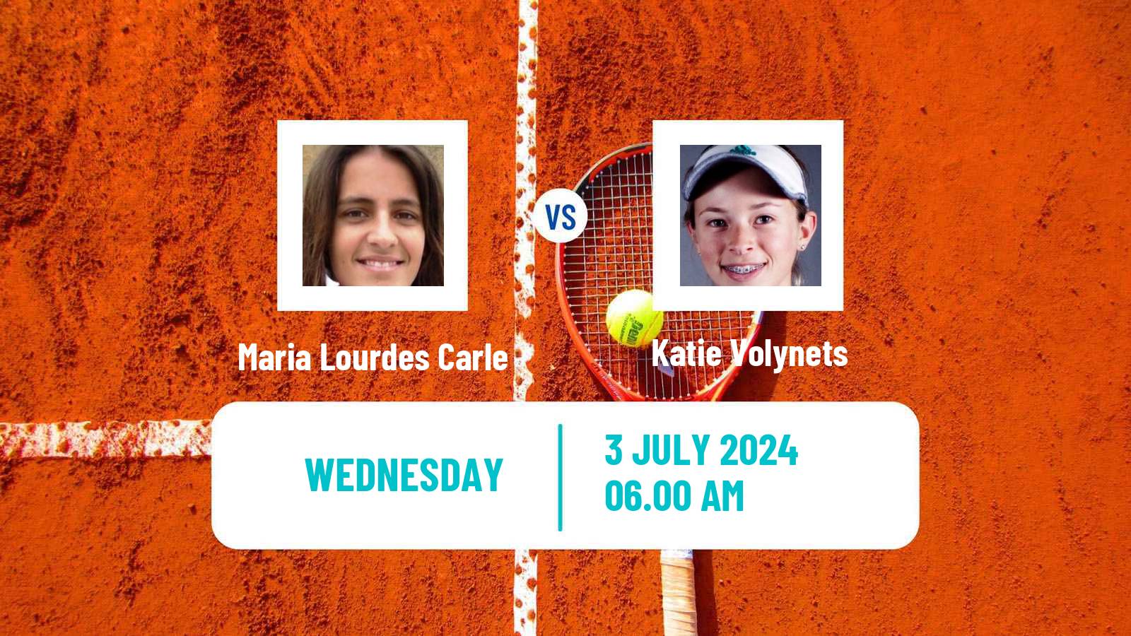 Tennis WTA Wimbledon Maria Lourdes Carle - Katie Volynets