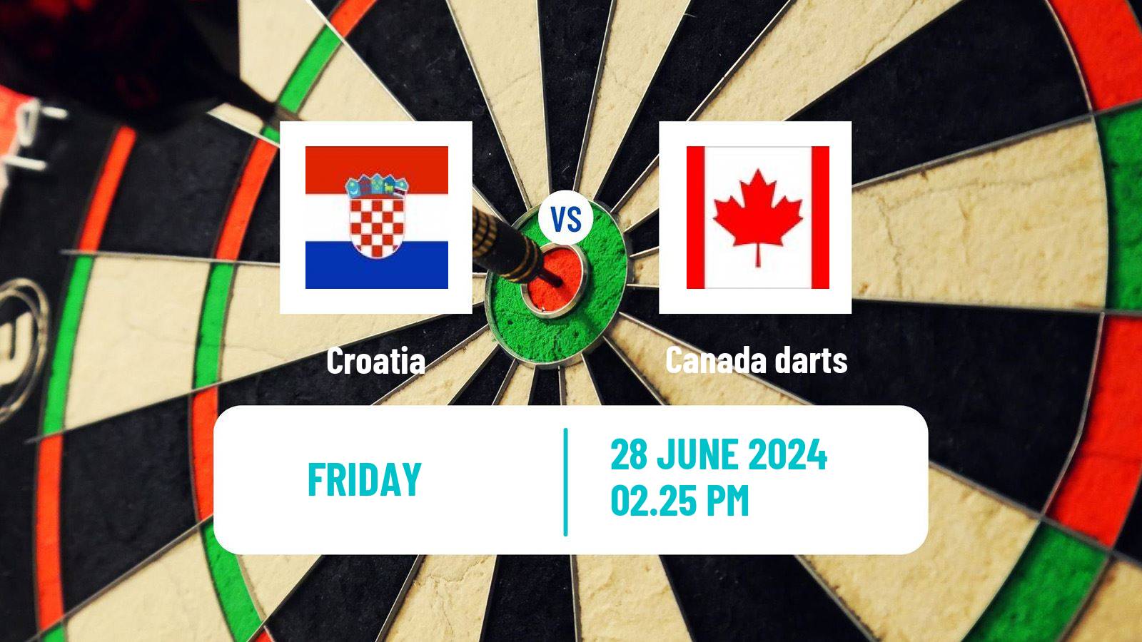 Darts World Cup Teams Croatia - Canada