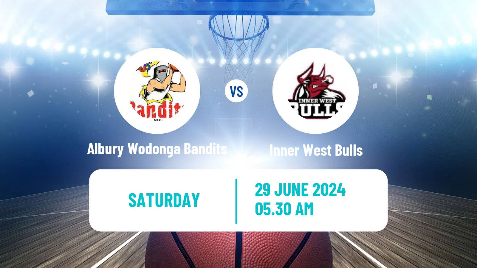Basketball Australian NBL1 East Albury Wodonga Bandits - Inner West Bulls