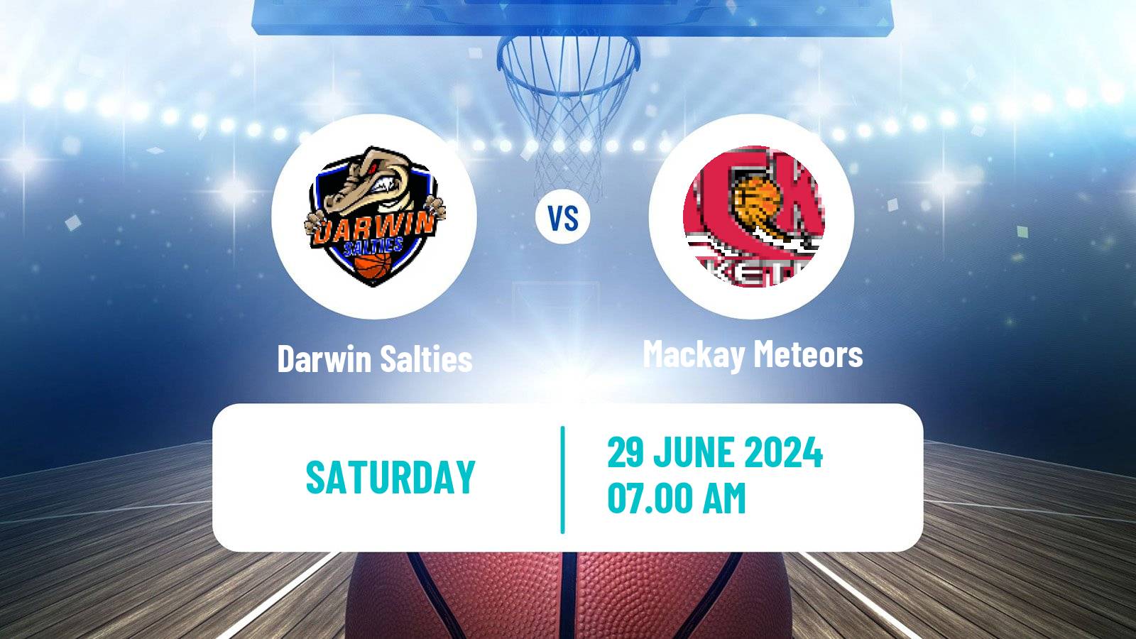 Basketball Australian NBL1 North Darwin Salties - Mackay Meteors