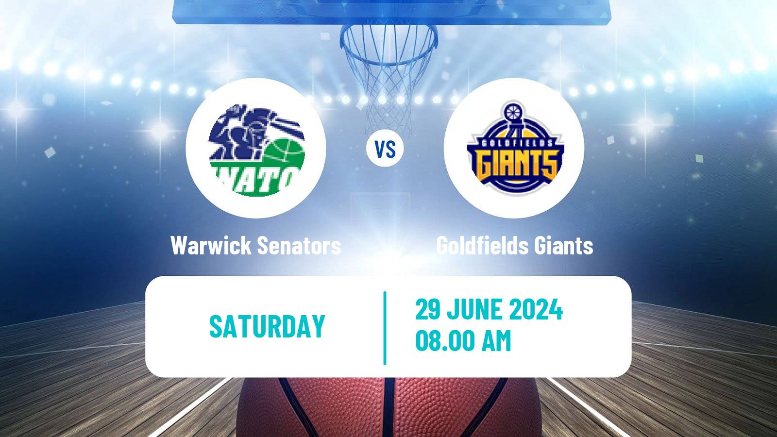 Basketball Australian NBL1 West Warwick Senators - Goldfields Giants
