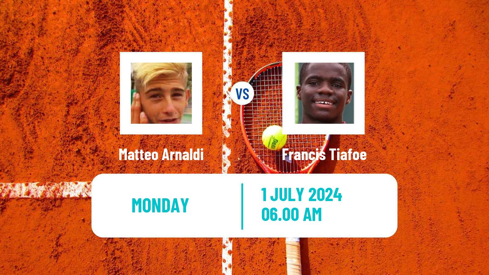 Tennis ATP Wimbledon Matteo Arnaldi - Francis Tiafoe
