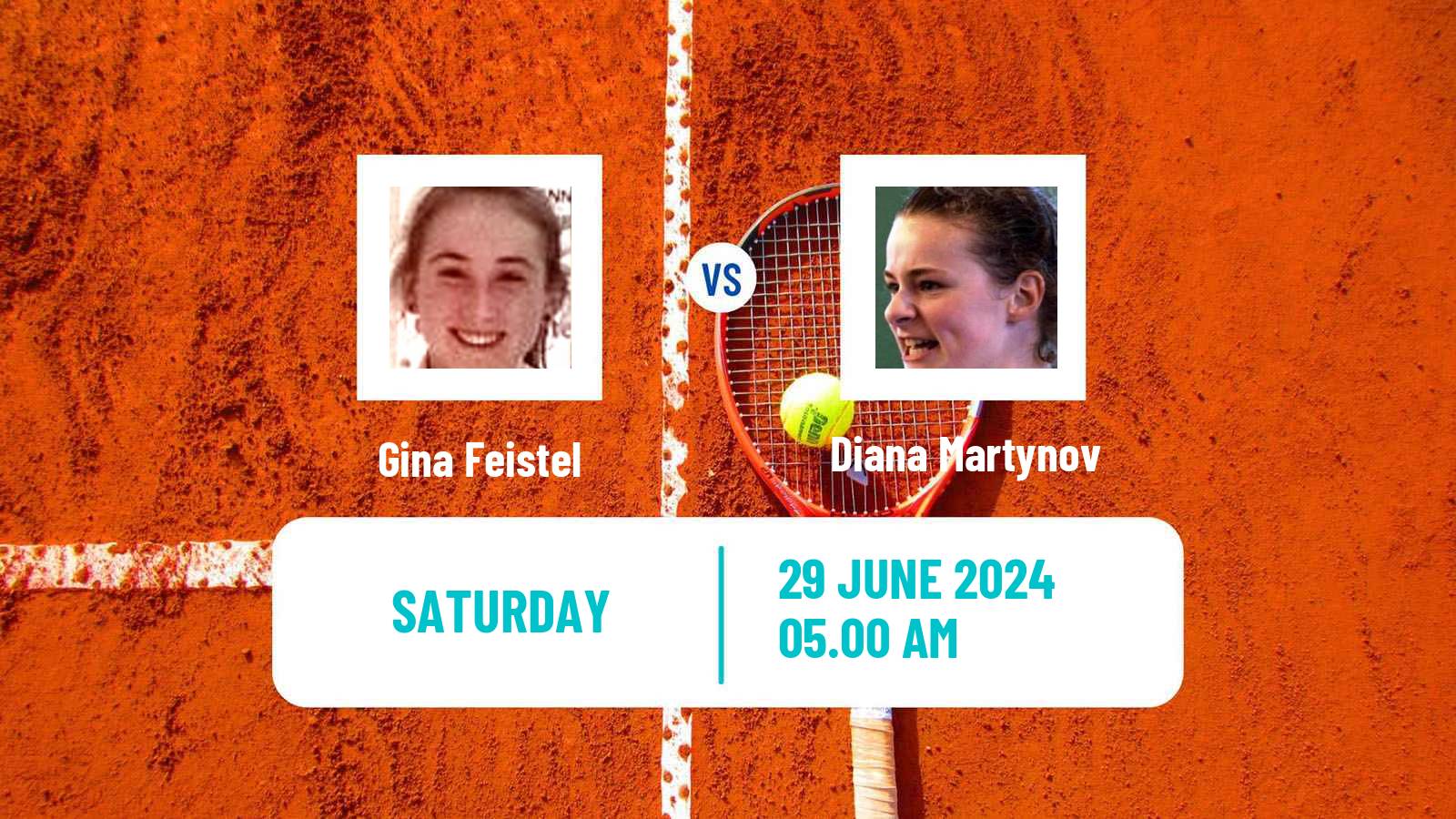 Tennis ITF W35 Klosters Women Gina Feistel - Diana Martynov