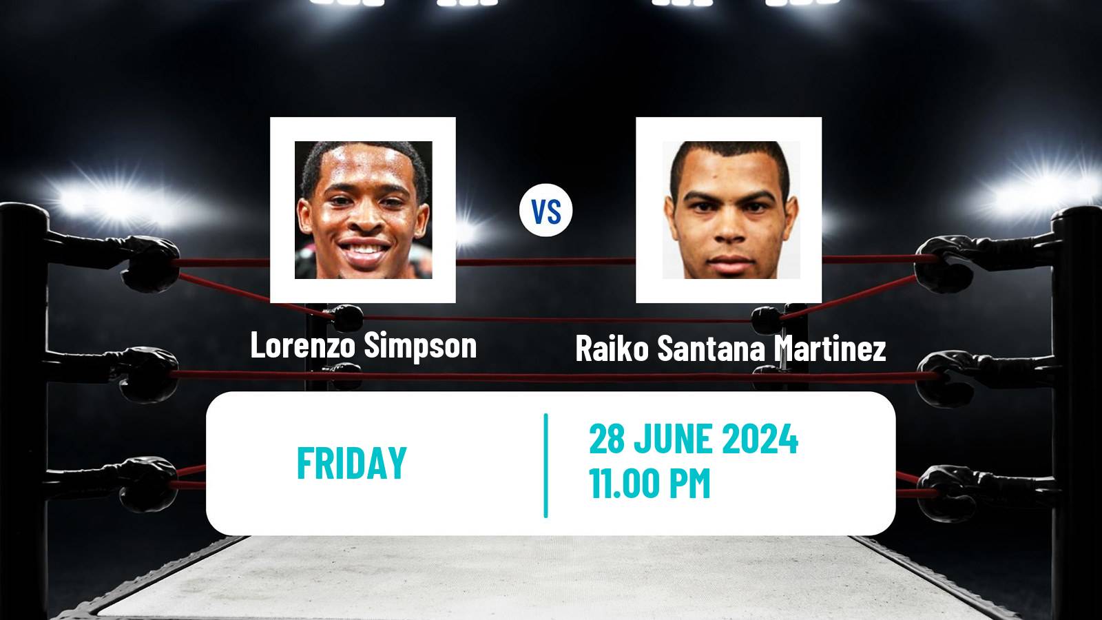 Boxing Super Middleweight Others Matches Men Lorenzo Simpson - Raiko Santana Martinez