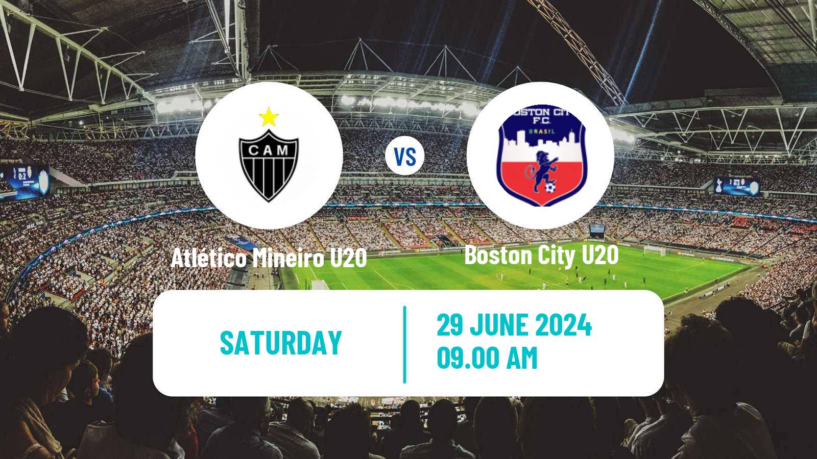 Soccer Brazilian Mineiro U20 Atlético Mineiro U20 - Boston City U20