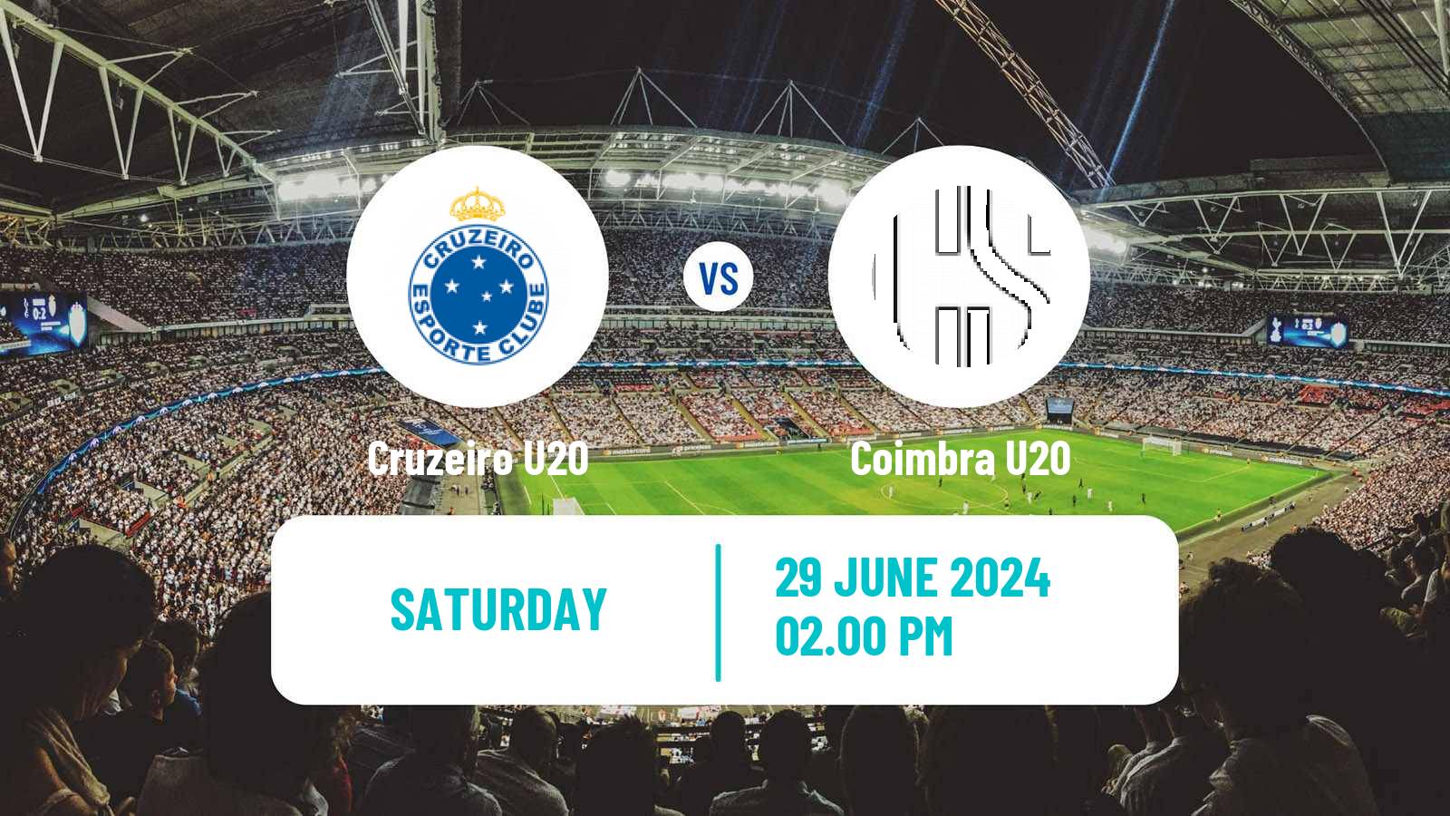 Soccer Brazilian Mineiro U20 Cruzeiro U20 - Coimbra U20