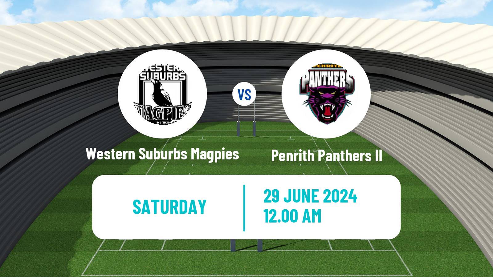 Rugby league Australian NSW Cup Western Suburbs Magpies - Penrith Panthers II