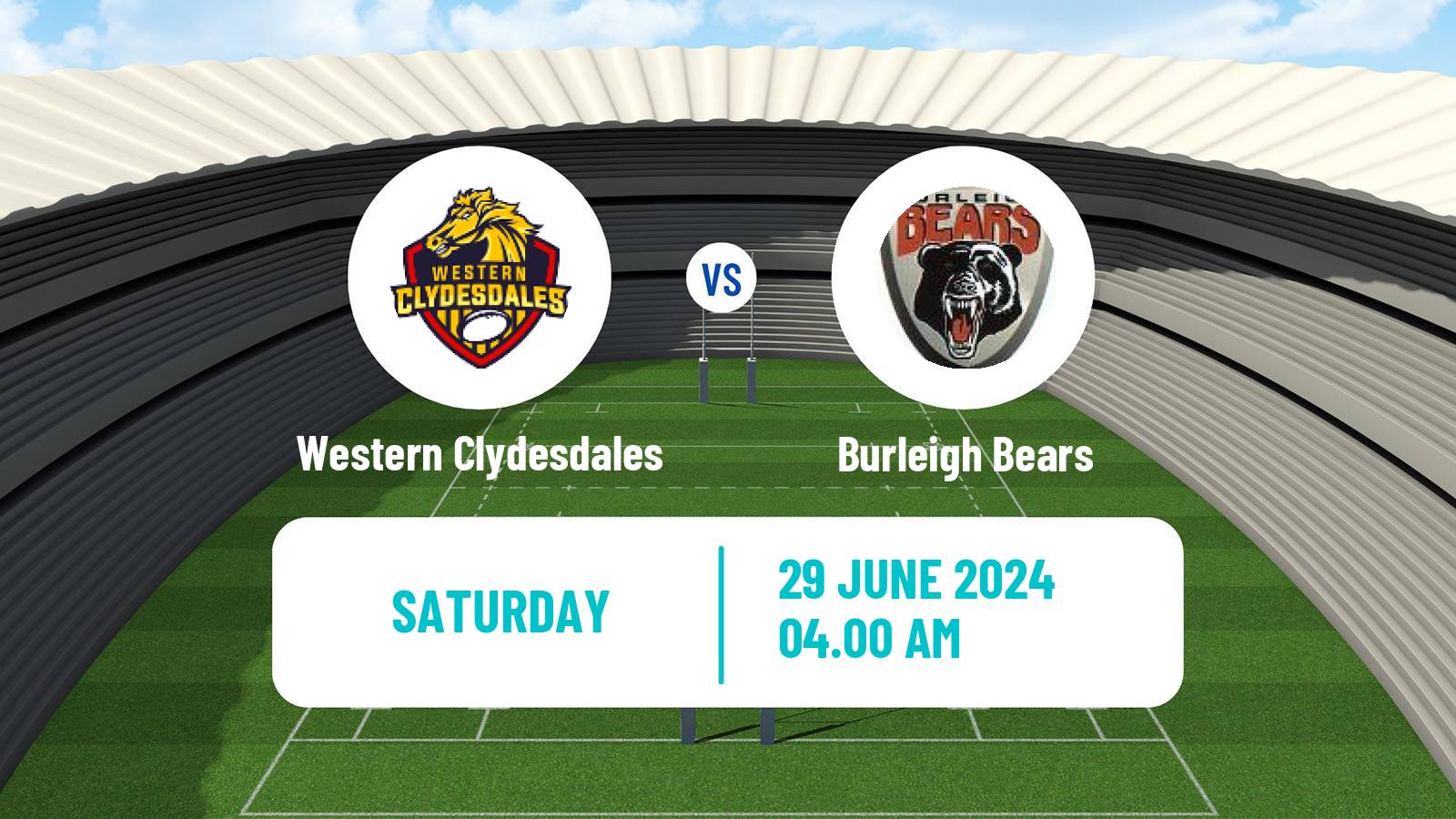 Rugby league Australian Queensland Cup Western Clydesdales - Burleigh Bears