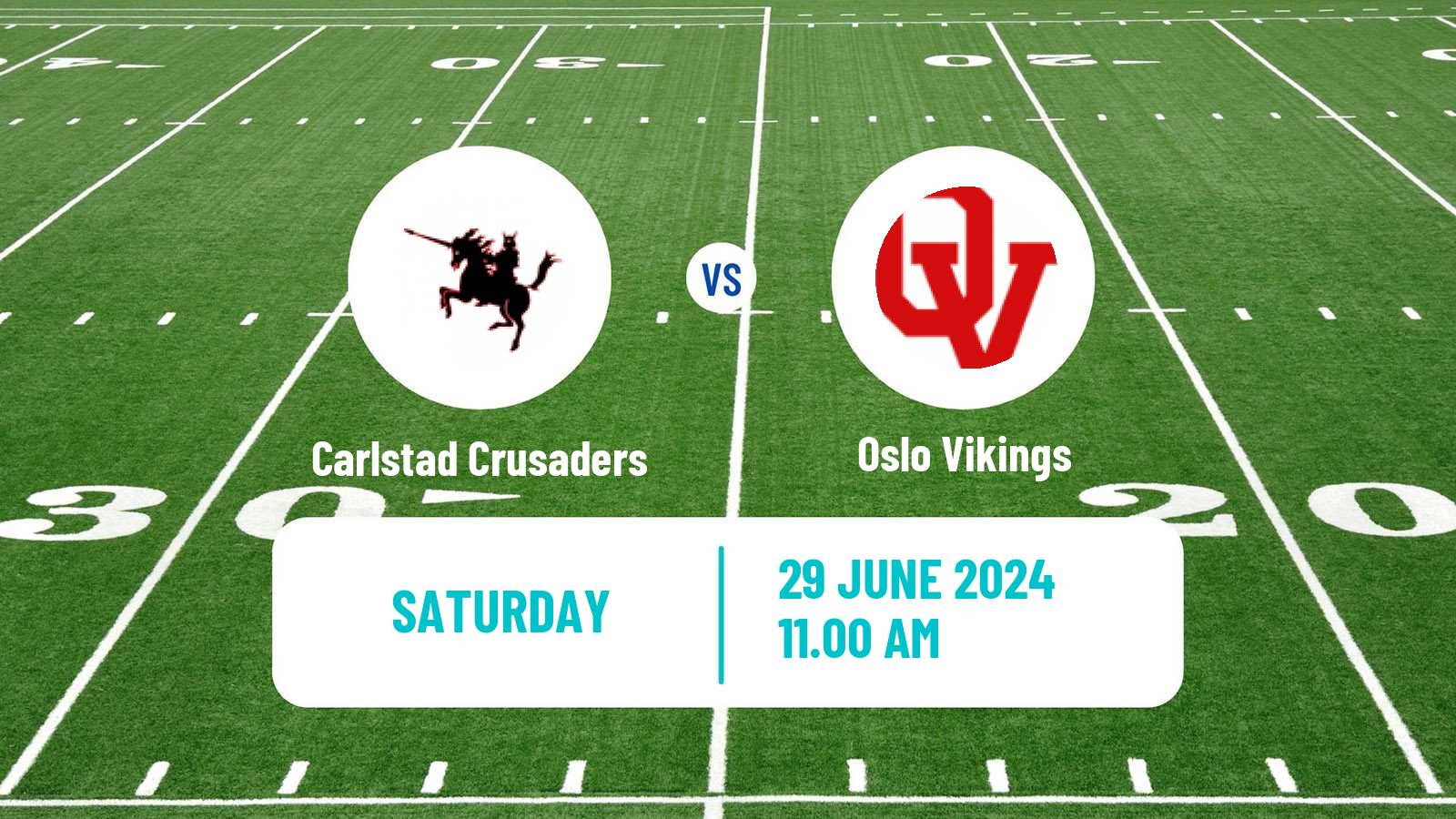 American football Swedish Superserien American Football Carlstad Crusaders - Oslo Vikings