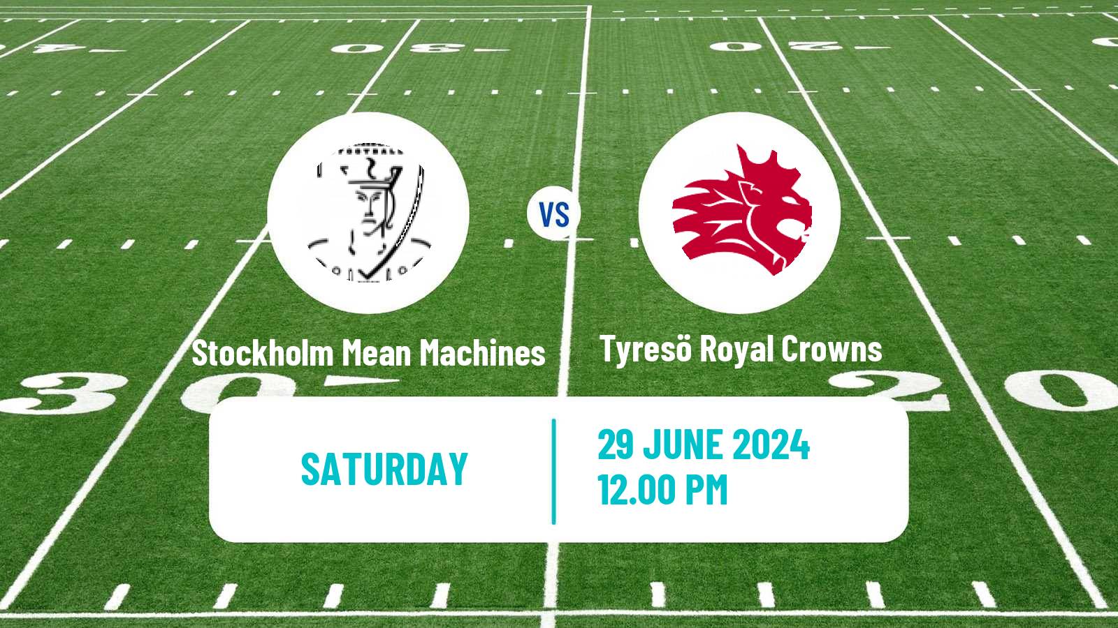 American football Swedish Superserien American Football Stockholm Mean Machines - Tyresö Royal Crowns