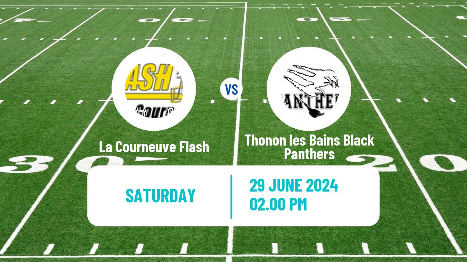 American football French Championnat Elite American Football La Courneuve Flash - Thonon les Bains Black Panthers