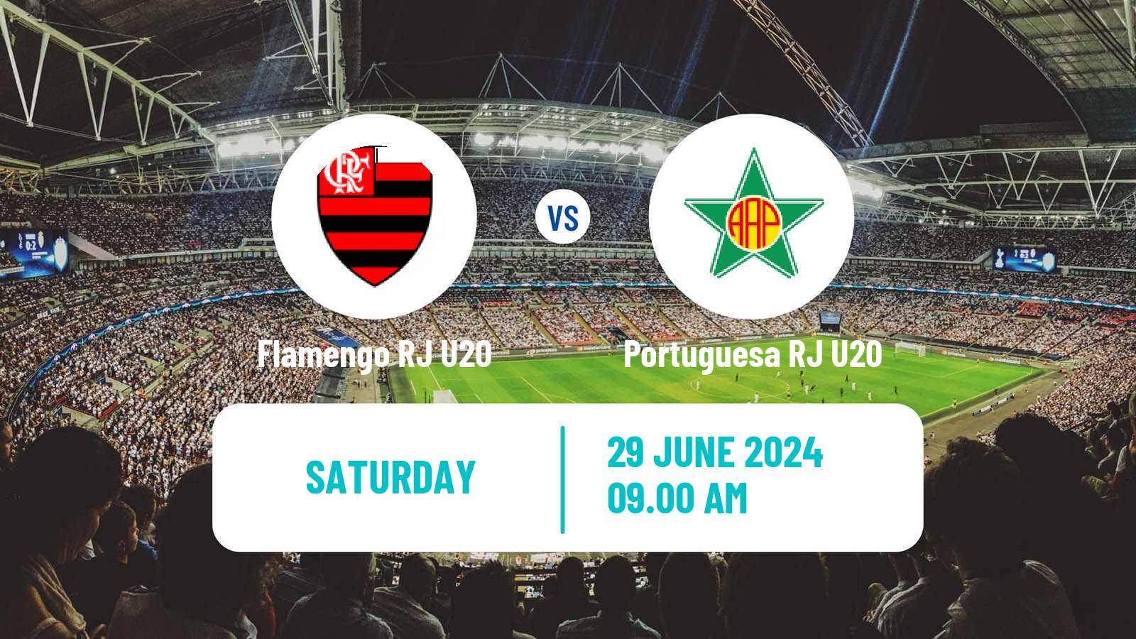 Soccer Brazilian Carioca U20 Flamengo RJ U20 - Portuguesa RJ U20