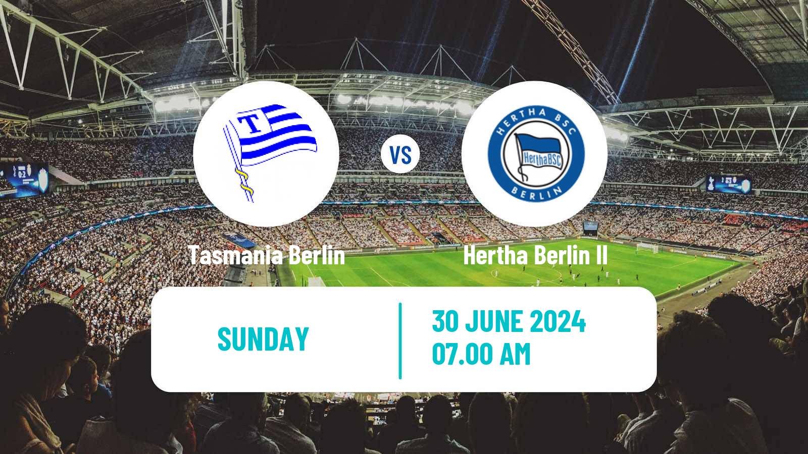 Soccer Club Friendly Tasmania Berlin - Hertha Berlin II