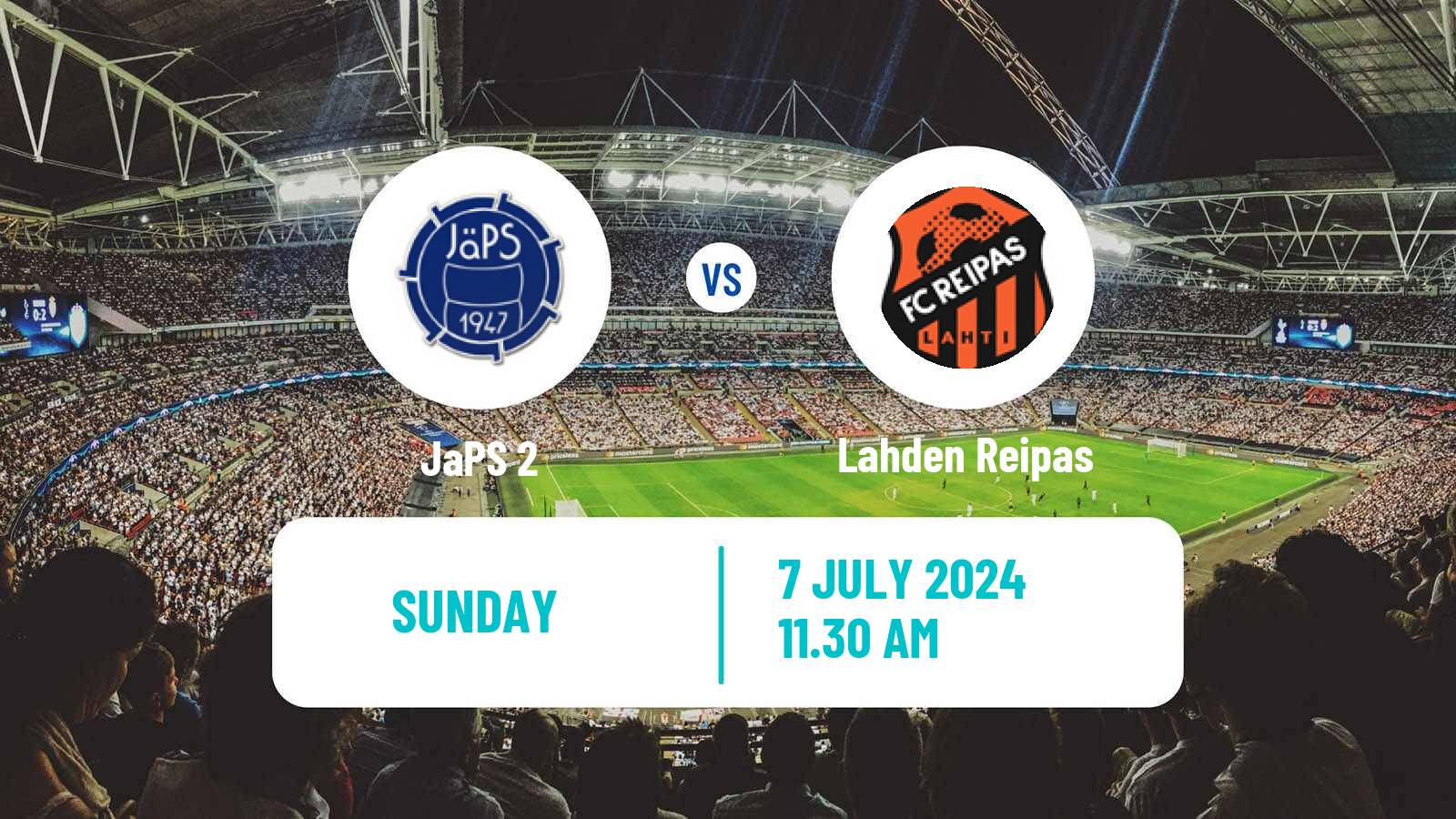 Soccer Finnish Kakkonen Group A JaPS 2 - Lahden Reipas