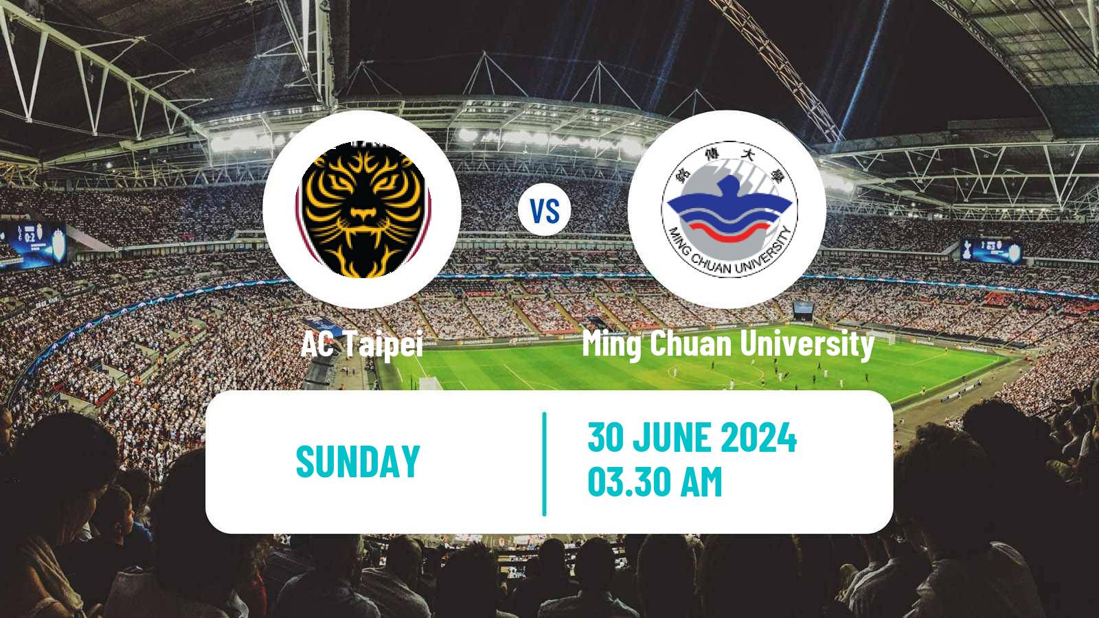 Soccer Taiwan Premier League AC Taipei - Ming Chuan University