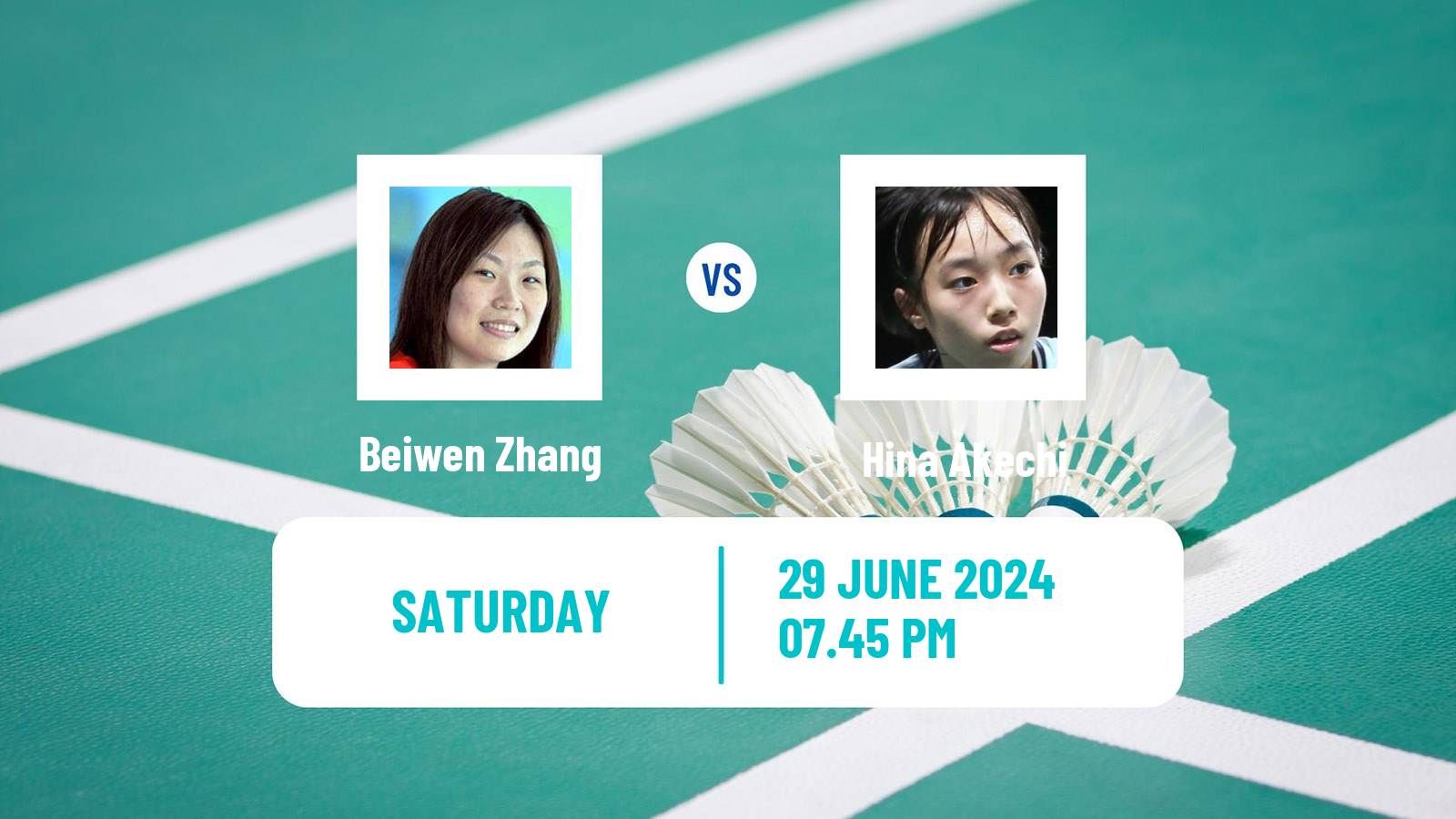 Badminton BWF World Tour Us Open Women Beiwen Zhang - Hina Akechi