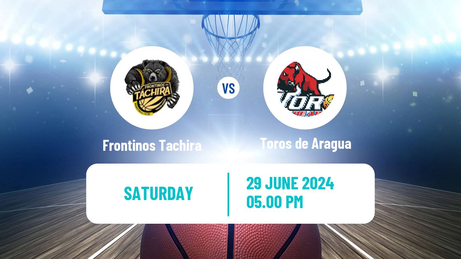 Basketball Venezuelan Superliga Basketball Frontinos Tachira - Toros de Aragua