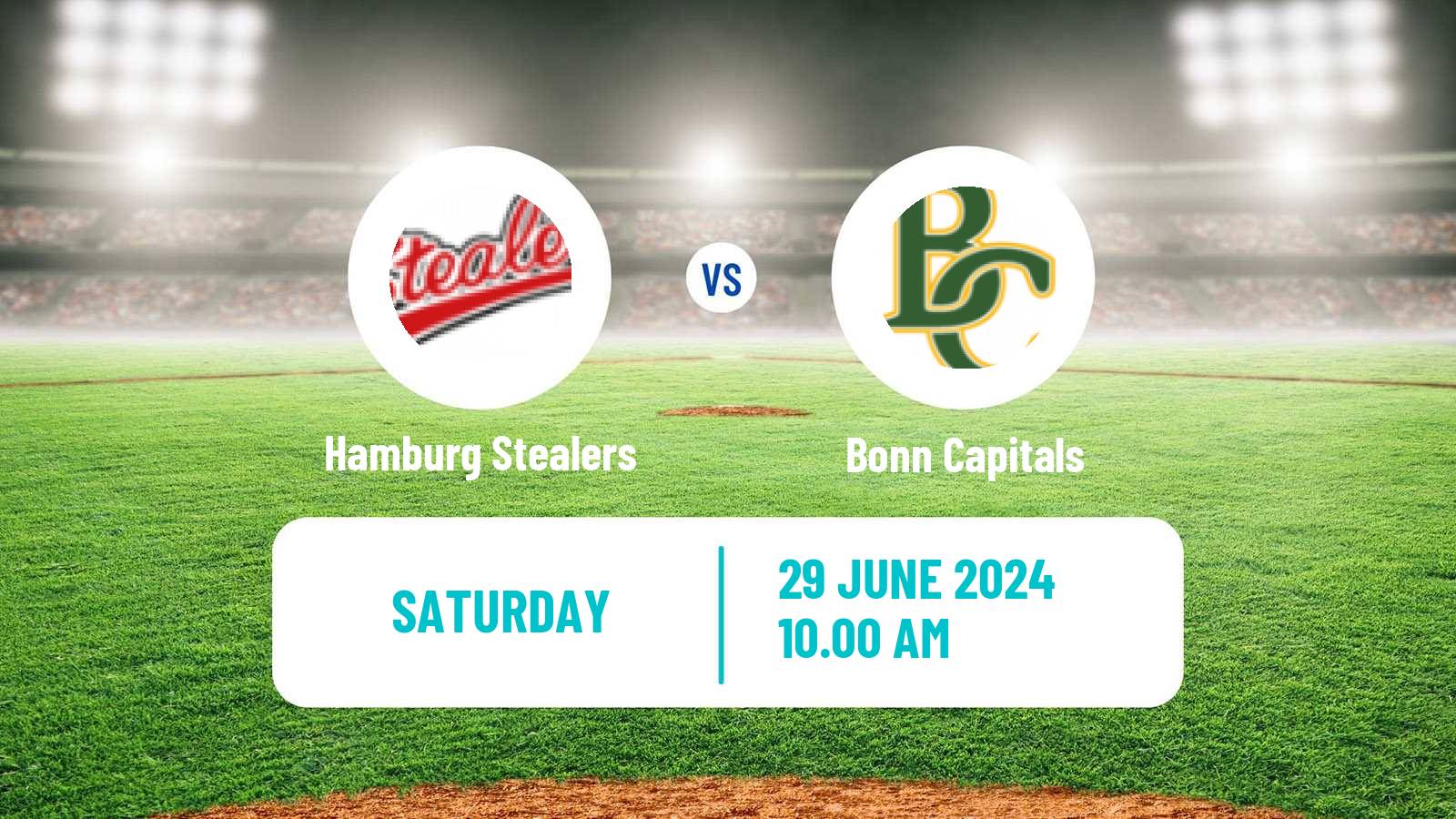 Baseball German Bundesliga North Baseball Hamburg Stealers - Bonn Capitals