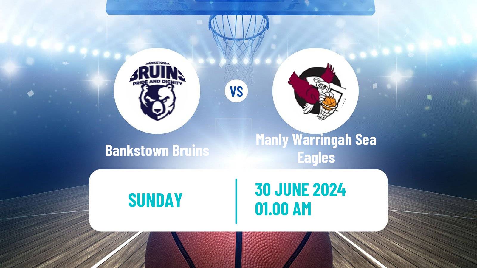 Basketball Australian NBL1 East Bankstown Bruins - Manly Warringah Sea Eagles