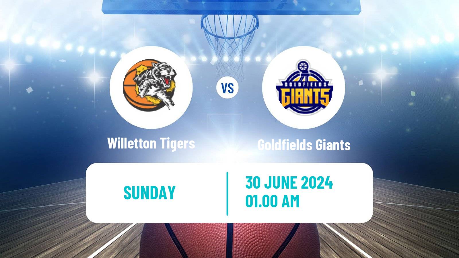 Basketball Australian NBL1 West Willetton Tigers - Goldfields Giants