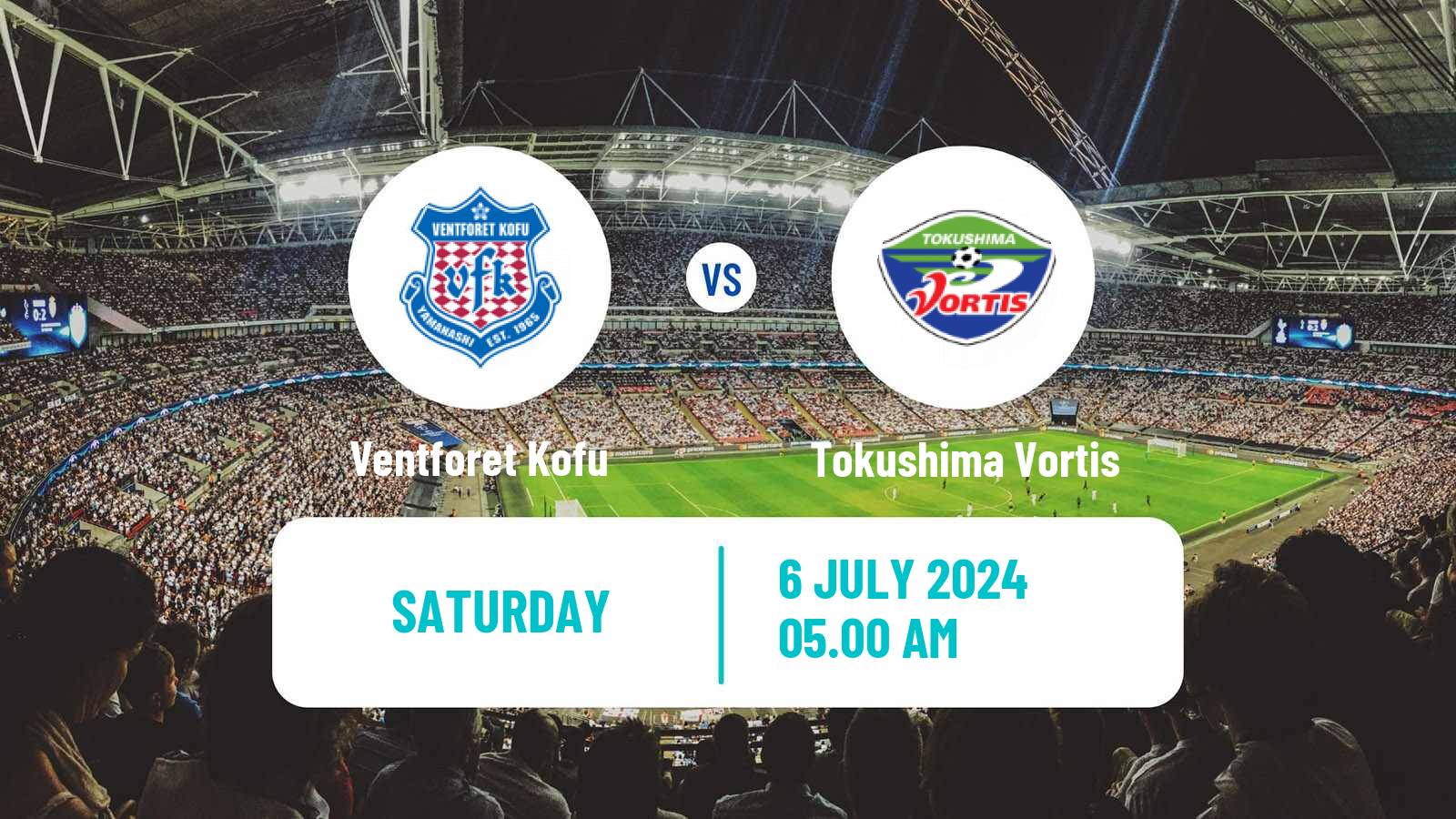 Soccer Japan J2 League Ventforet Kofu - Tokushima Vortis