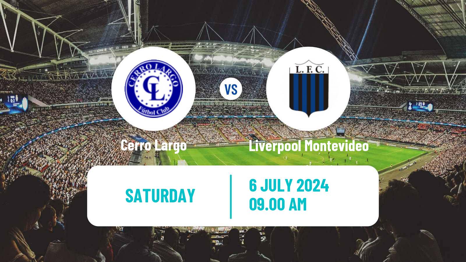 Soccer Uruguayan Primera Division Cerro Largo - Liverpool Montevideo