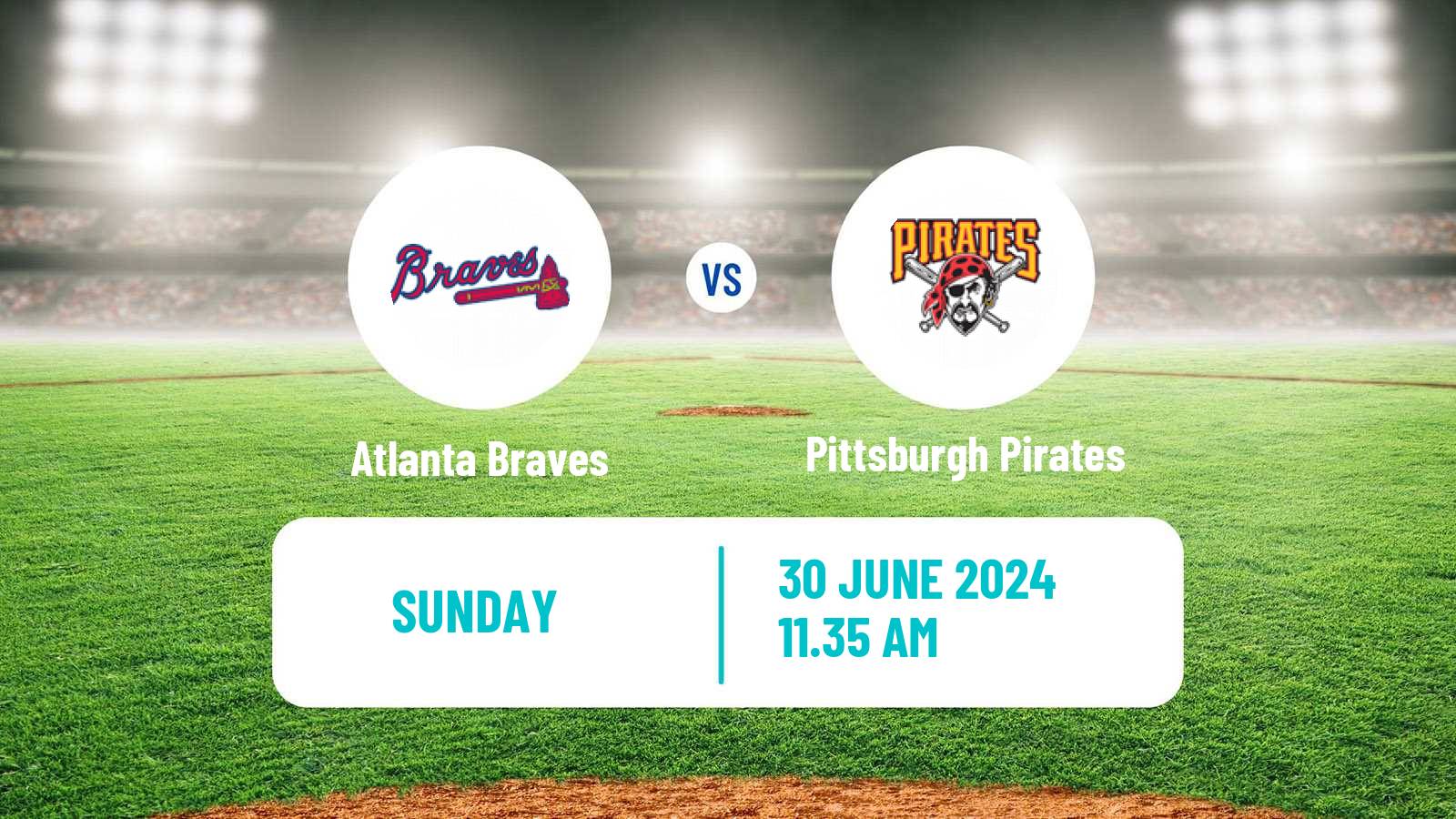 Baseball MLB Atlanta Braves - Pittsburgh Pirates