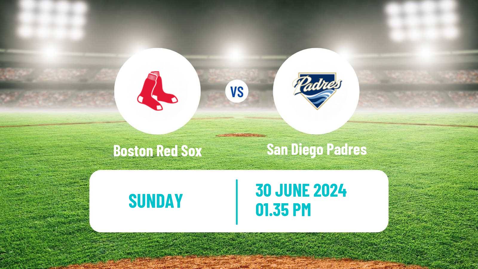 Baseball MLB Boston Red Sox - San Diego Padres