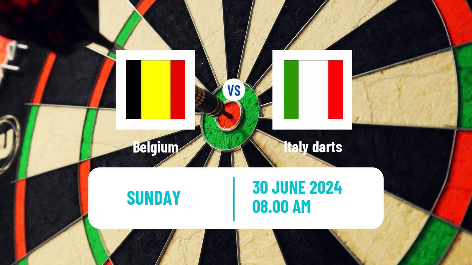 Darts World Cup Teams Belgium - Italy