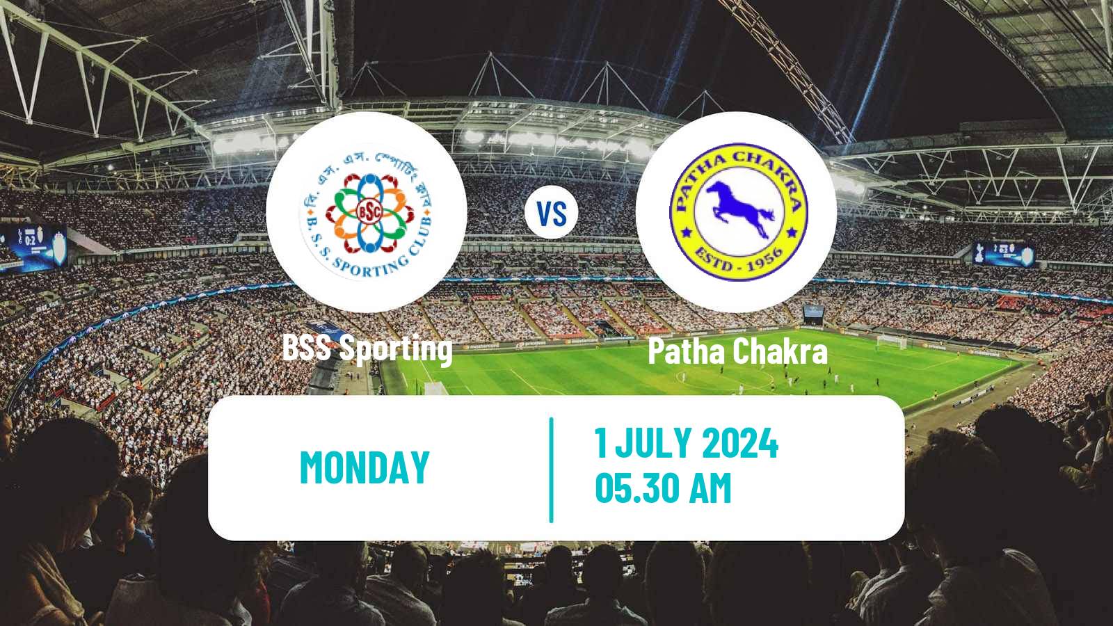 Soccer Calcutta Premier Division BSS Sporting - Patha Chakra