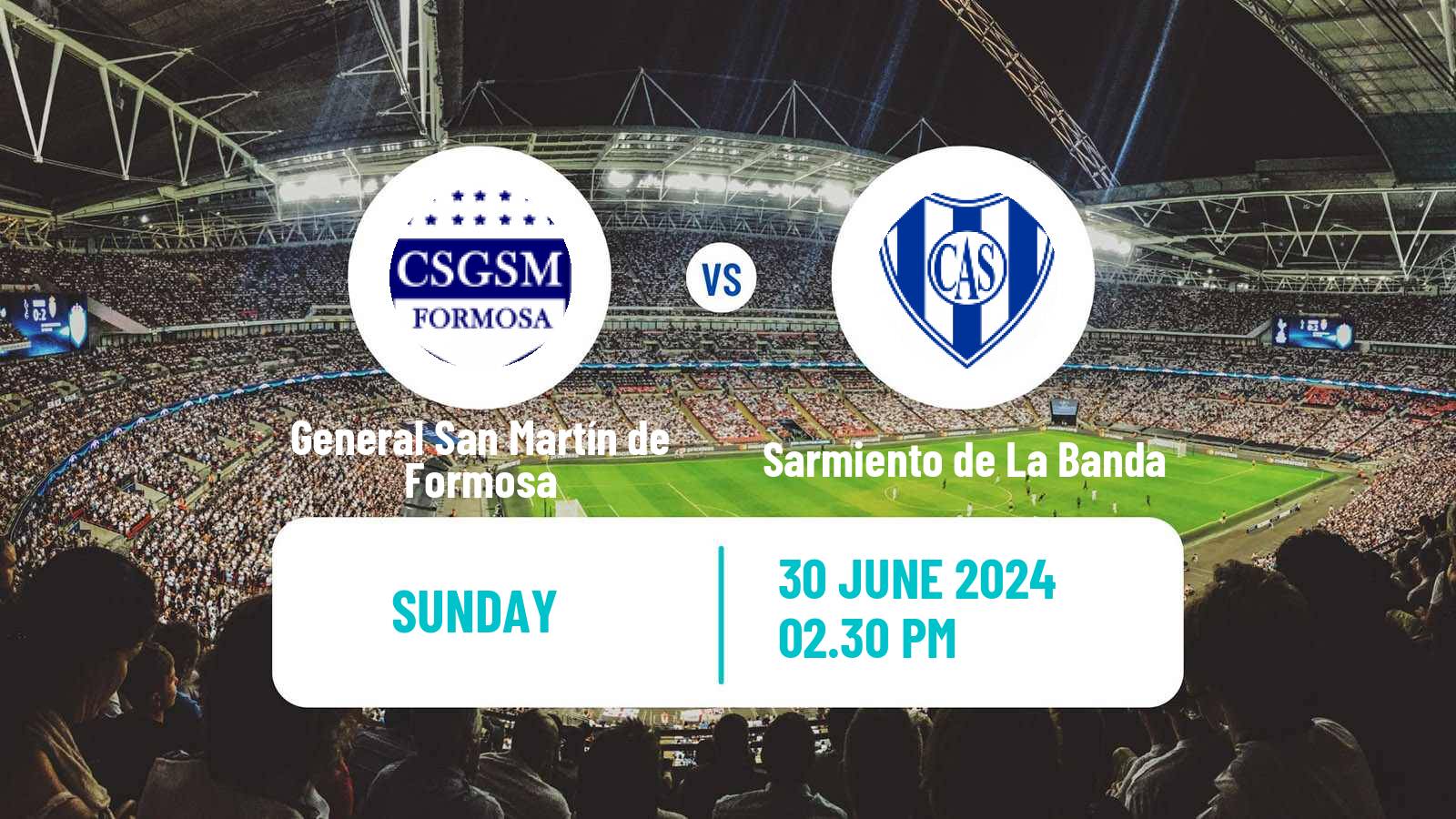 Soccer Argentinian Torneo Federal General San Martín de Formosa - Sarmiento de La Banda