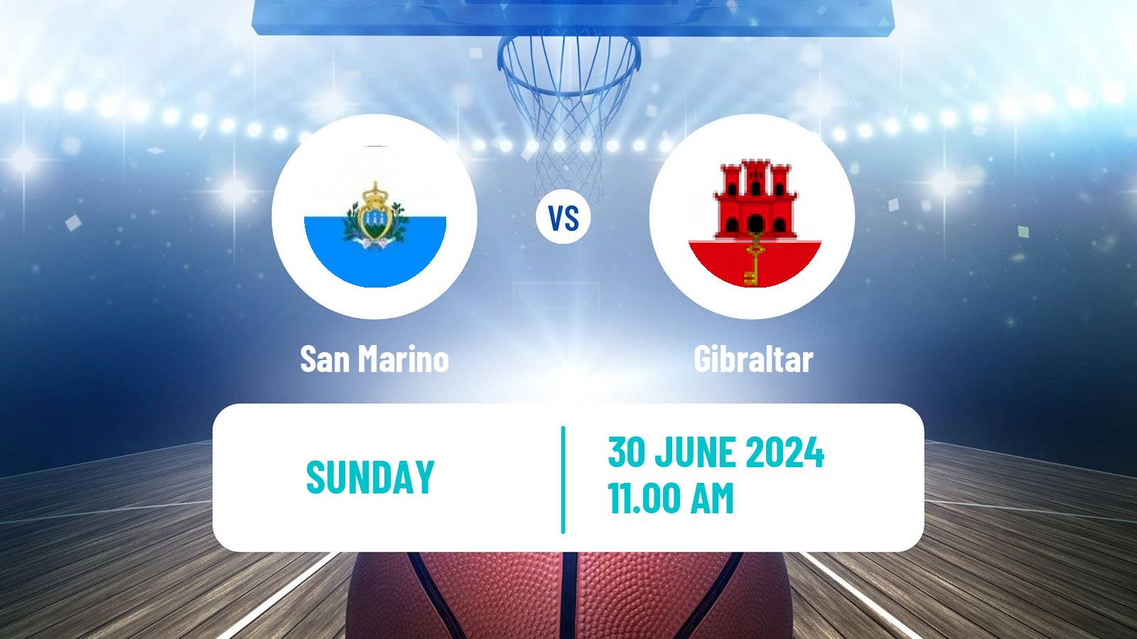 Basketball Small Countries European Championship Basketball San Marino - Gibraltar