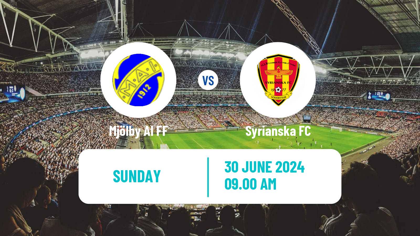 Soccer Swedish Division 2 - Södra Svealand Mjölby AI FF - Syrianska