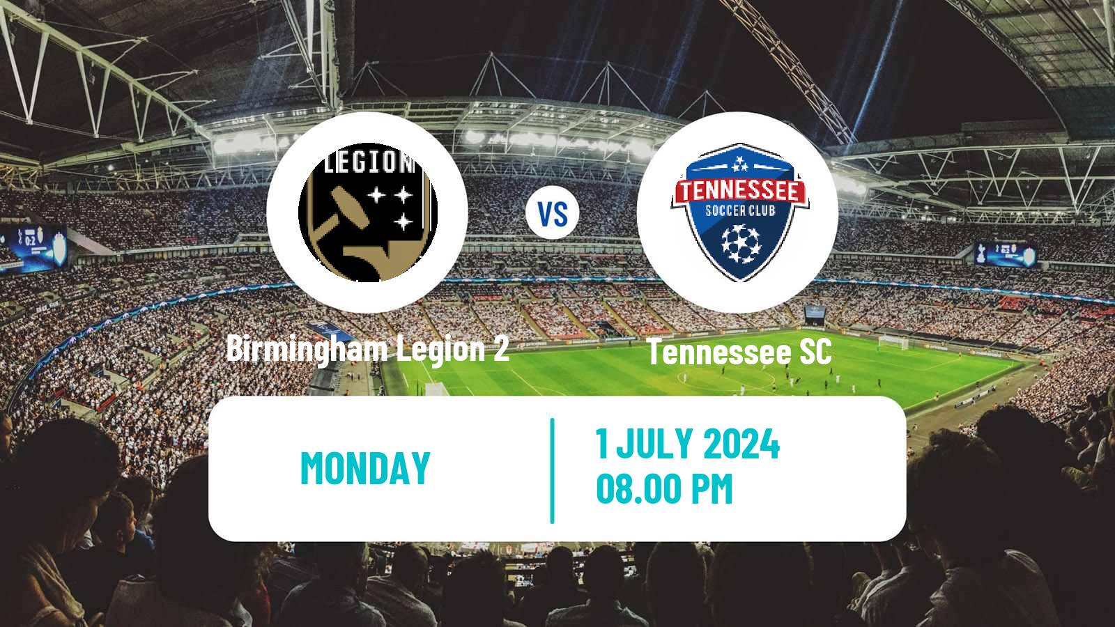 Soccer USL League Two Birmingham Legion 2 - Tennessee